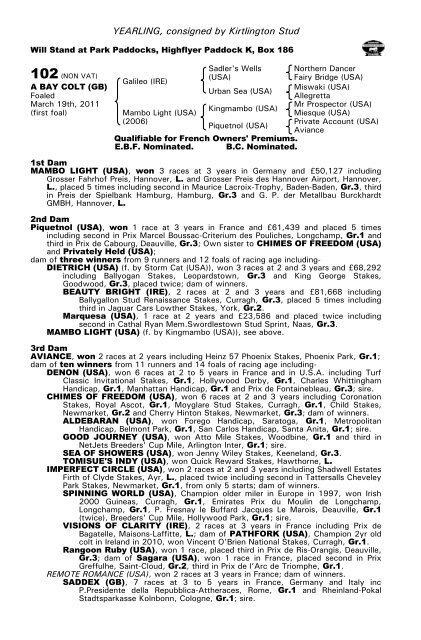 October Yearling Sale Book 1 - Tattersalls