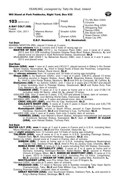 October Yearling Sale Book 1 - Tattersalls