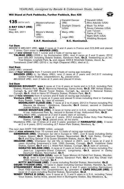 October Yearling Sale Book 1 - Tattersalls