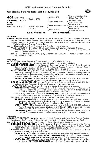 October Yearling Sale Book 1 - Tattersalls