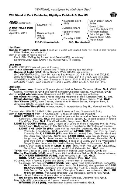 October Yearling Sale Book 1 - Tattersalls