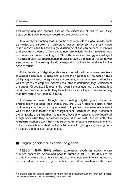 The Nature of Digital Goods - Idate