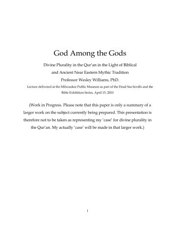 God Among the Gods - Dr. Wesley Muhammad