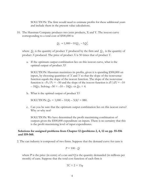 Problem Set #4 Solutions - Baylor University