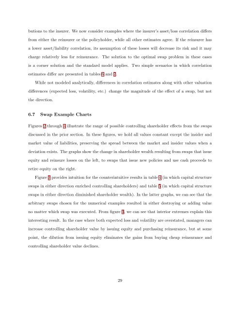 Insurance Company Capital Structure Swaps and Shareholder Wealth