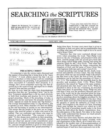 Volume 27 – 1986 (PDF) - Searching The Scriptures