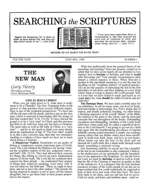 Volume 29 – 1988 (PDF) - Searching The Scriptures