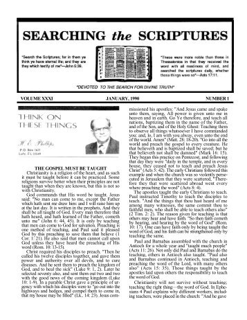 Volume 31 – 1990 (PDF) - Searching The Scriptures