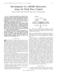 Development of a MEMS Microvalve Array for Fluid Flow Control ...
