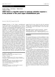CUP2 binds in a bipartite manner to upstream activation sequence c ...