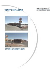 OFFERING MEMORANDUM WENDY'S RESTAURANT - Nisbet Group