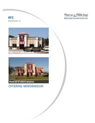 OFFERING MEMORANDUM KFC - Nisbet Group