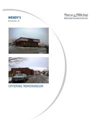 OFFERING MEMORANDUM WENDY'S - Nisbet Group