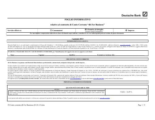 Db For Business Deutsche Bank Spa