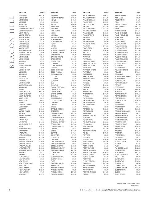 wholesale trade price list effective july 30, 2012 - Robert Allen