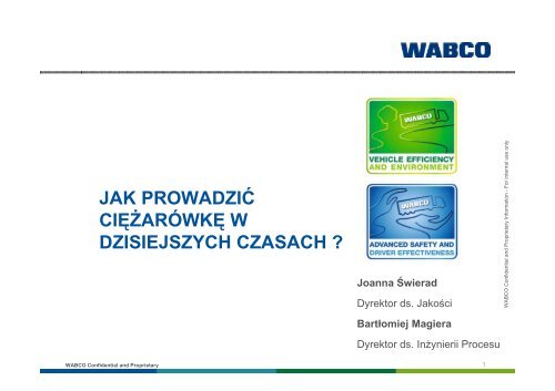 Bartlomiej Magiera Joanna Swierad ? WABCO - Moto Idea