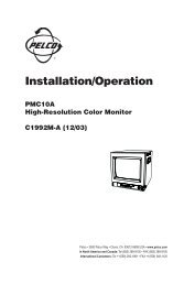 Pelco PMC10A High-Resolution Color Monitor_manual