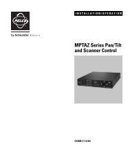 Pelco MPTAZ Series Pan_Tilt and Scanner ... - Schneider Electric