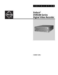 Pelco Endura DVR5300 Digital Video Recorder ... - Schneider Electric