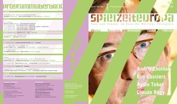 Ausgabe eins - Berliner Festspiele