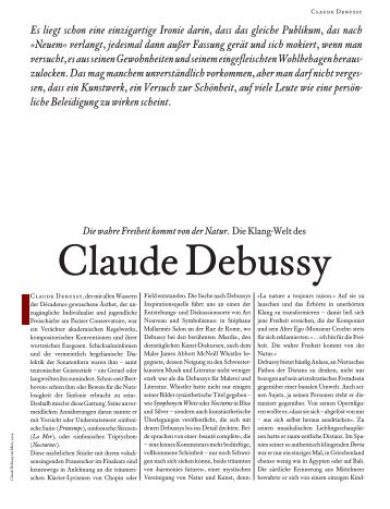 Claude Debussy - Berliner Festspiele