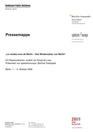 Pressemappe der Riesen als PDF - Berliner Festspiele