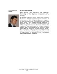 Dr. Chin Kian Keong - LTA Academy - Land Transport Authority