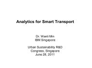 Analytics for Smart Transport - LTA Academy - Land Transport ...