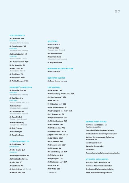 australian swimming 93rd annual report 2001/2002