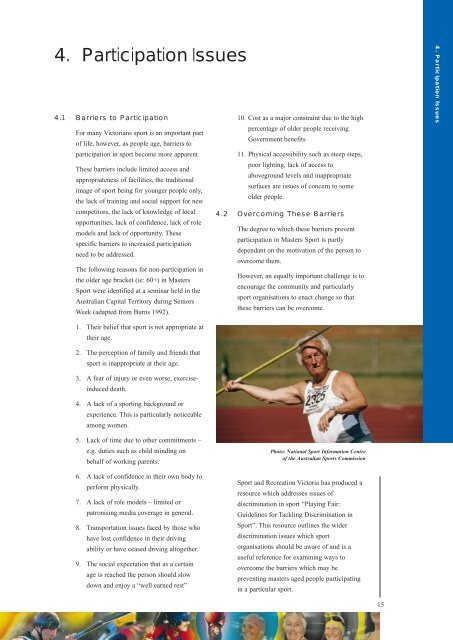 Victorian Masters Sport Resource Kit - Australian Sports Commission