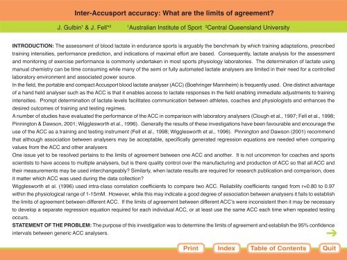 Inter-Accusport accuracy: What are the limits of agreement?