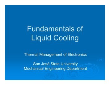 Heat Transfer in Microchannels - coolingZONE