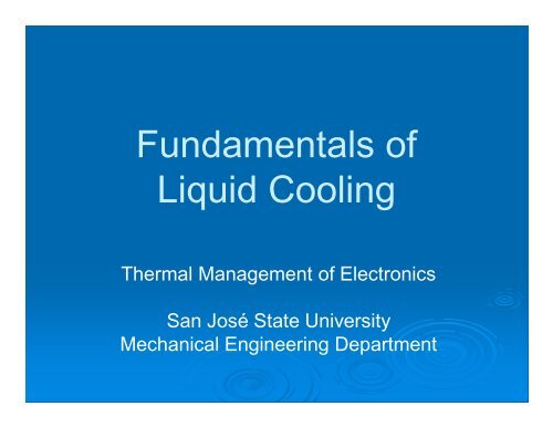 Heat Transfer in Microchannels - coolingZONE