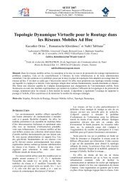 Topologie Dynamique Virtuelle pour le Routage dans les Réseaux ...