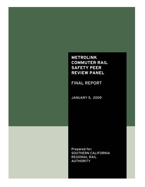 Metrolink peer review report - Ventura County Star