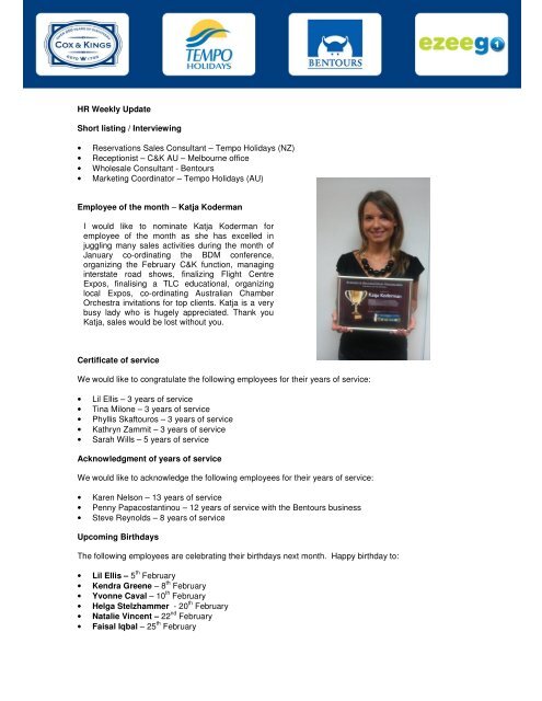 HR News 28th Jan 2011.pdf - Tempo Holidays