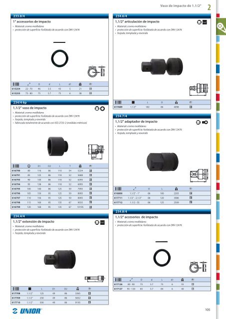 Catalogo de herramientas manuales - Unior