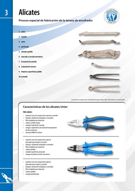 Catalogo de herramientas manuales - Unior