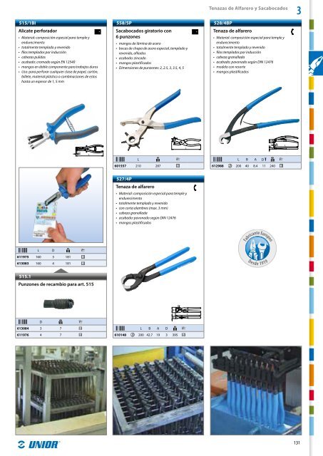 Catalogo de herramientas manuales - Unior