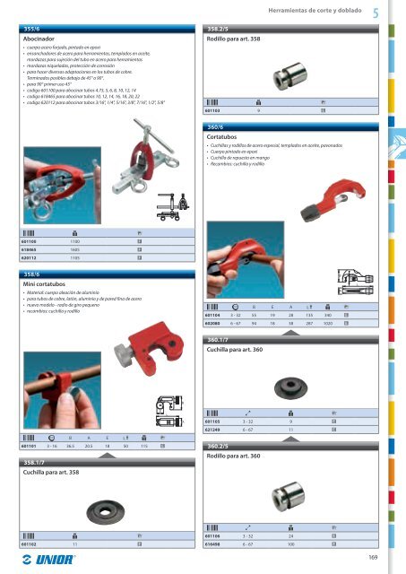 Catalogo de herramientas manuales - Unior