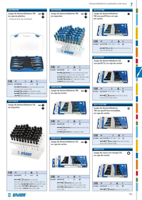 Catalogo de herramientas manuales - Unior