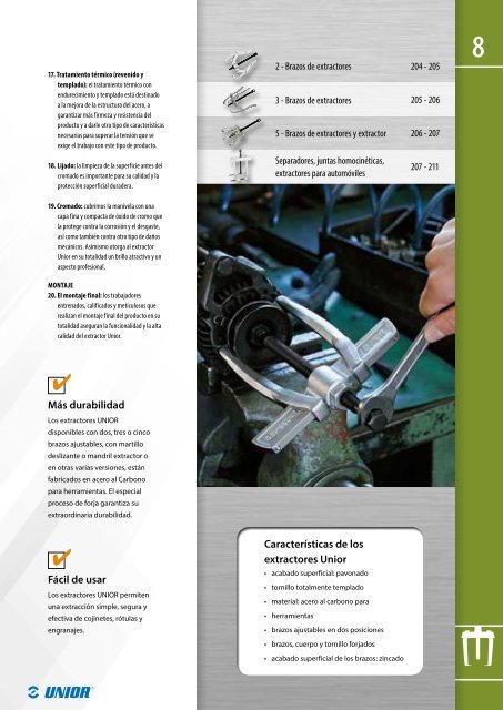 Catalogo de herramientas manuales - Unior