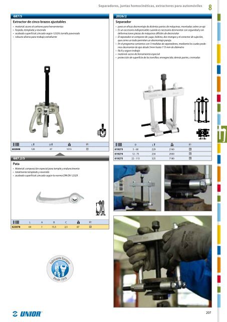 Catalogo de herramientas manuales - Unior