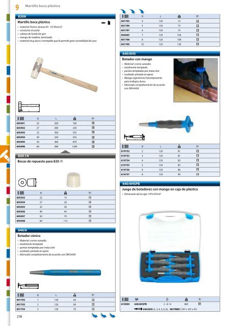 Catalogo de herramientas manuales - Unior