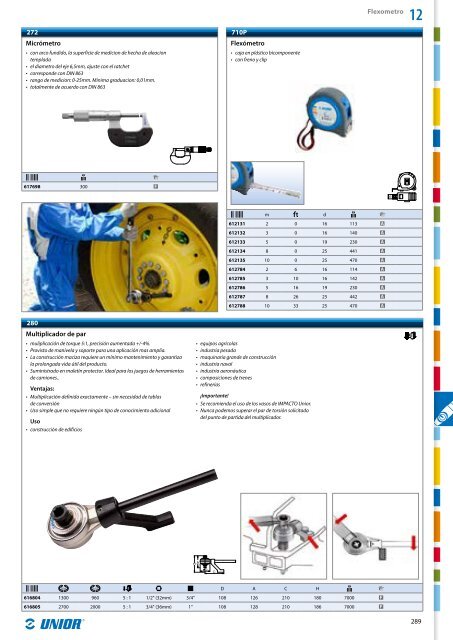 Catalogo de herramientas manuales - Unior