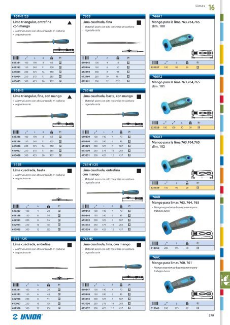 Catalogo de herramientas manuales - Unior