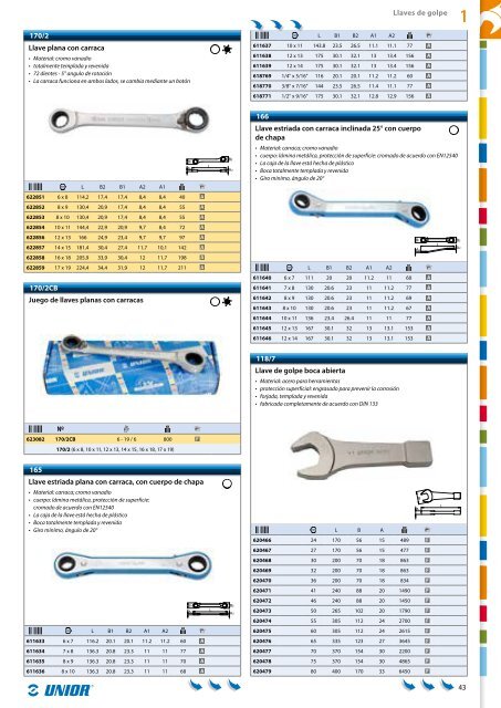 Catalogo de herramientas manuales - Unior