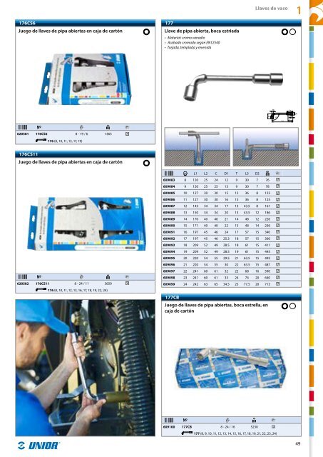 Catalogo de herramientas manuales - Unior