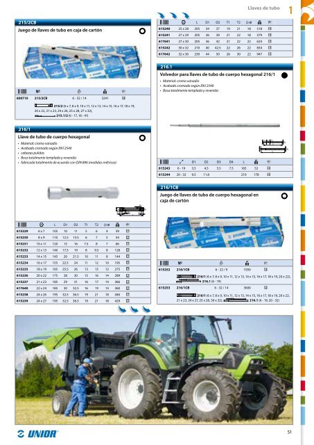 Catalogo de herramientas manuales - Unior