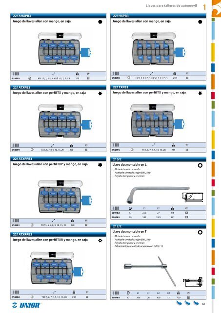 Catalogo de herramientas manuales - Unior